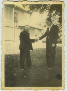 Czesław Tarkowski z ojcem Czesława Maja w Motyczu