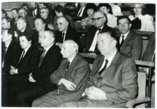 Czesław Tarkowski podczas wykładu w Akademii Rolniczej w Lublinie