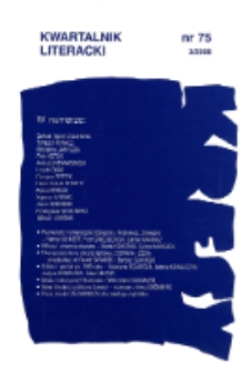 Kresy : kwartalnik literacki, nr 75 3/2008