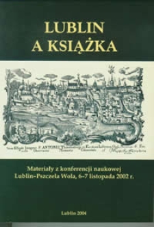 Lublin a książka