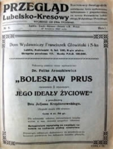 Przegląd Lubelsko-Kresowy : ilustrowany dwutygodnik poświęcony życiu społecznemu, kulturalnemu i gospodarczemu na terenie województw: lubelskiego, wołyńskiego i poleskiego, R. 1, nr 8