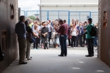 Ceremonia upamiętnienia na terenie dawnego Umschlagplatz przy ulicy Zimnej