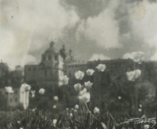 Widok na zabudowania klasztoru oo. Dominikan&oacute;w od strony ul. Podwale