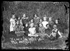 Group of children with a woman