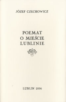 Poemat o mieście Lublinie