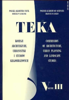 Teka Komisji Architektury, Urbanistyki i Studi&oacute;w Krajobrazowych, Tom III