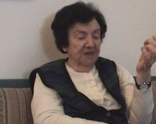 Hadasa Pinkus opowiada o swoim życiu w języku jidysz - Hadasa Pinkus - fragment relacji świadka historii [WIDEO]
